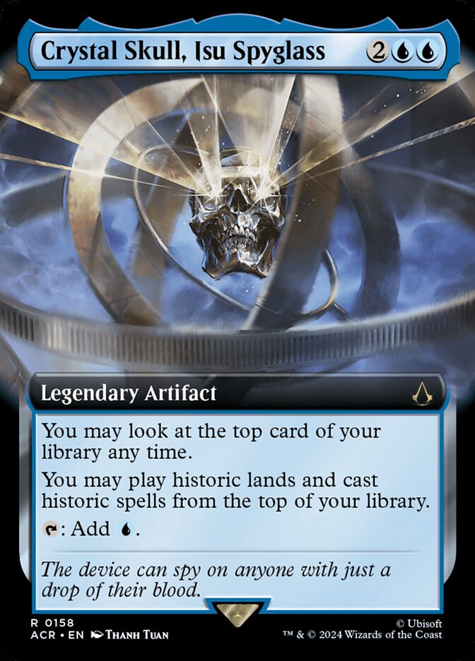 Crystal Skull, Isu Spyglass 158 (Universes Beyond: Assassin's Creed)  - Extended Art | Good Games Cannington