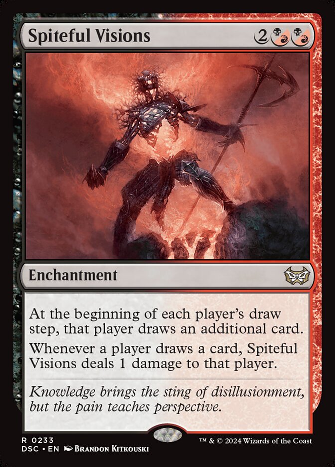 Spiteful Visions 233 (Commander: Duskmourn: House of Horror)  | Good Games Cannington