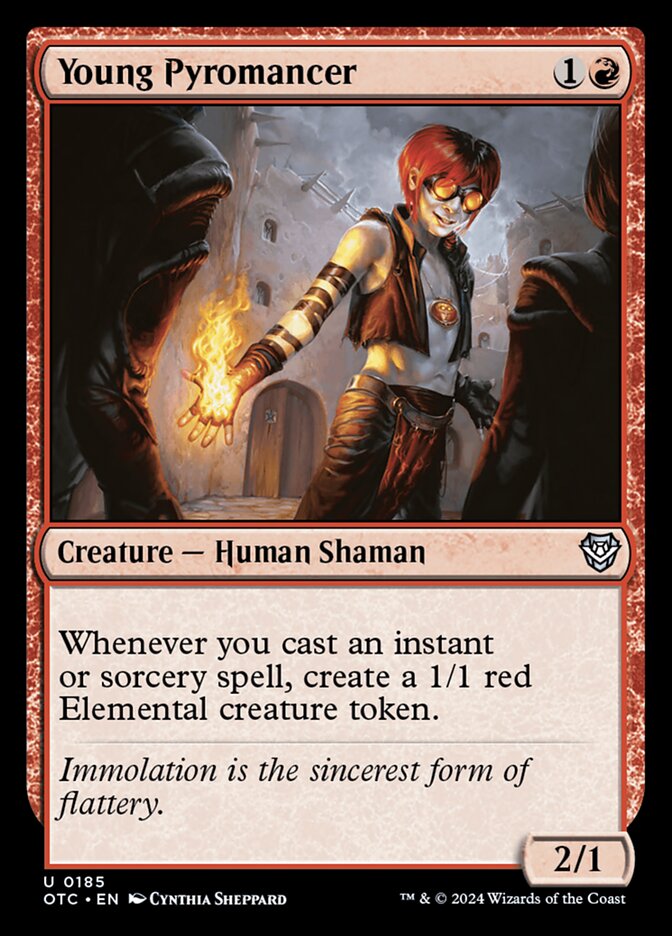 Young Pyromancer 185/342 (Commander: Outlaws of Thunder Junction)  | Good Games Cannington