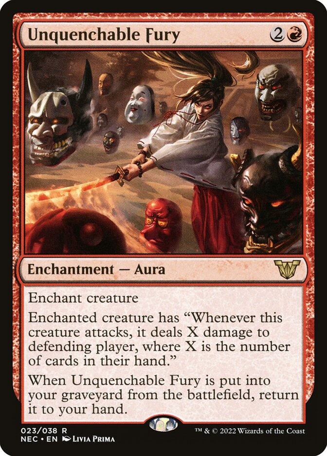 Unquenchable Fury 23/38 (Commander: Kamigawa: Neon Dynasty)  | Good Games Cannington