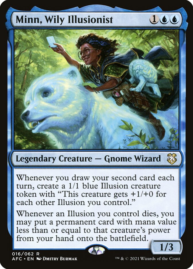 Minn, Wily Illusionist 16/62 (Commander: Adventures in the Forgotten Realms)  | Good Games Cannington