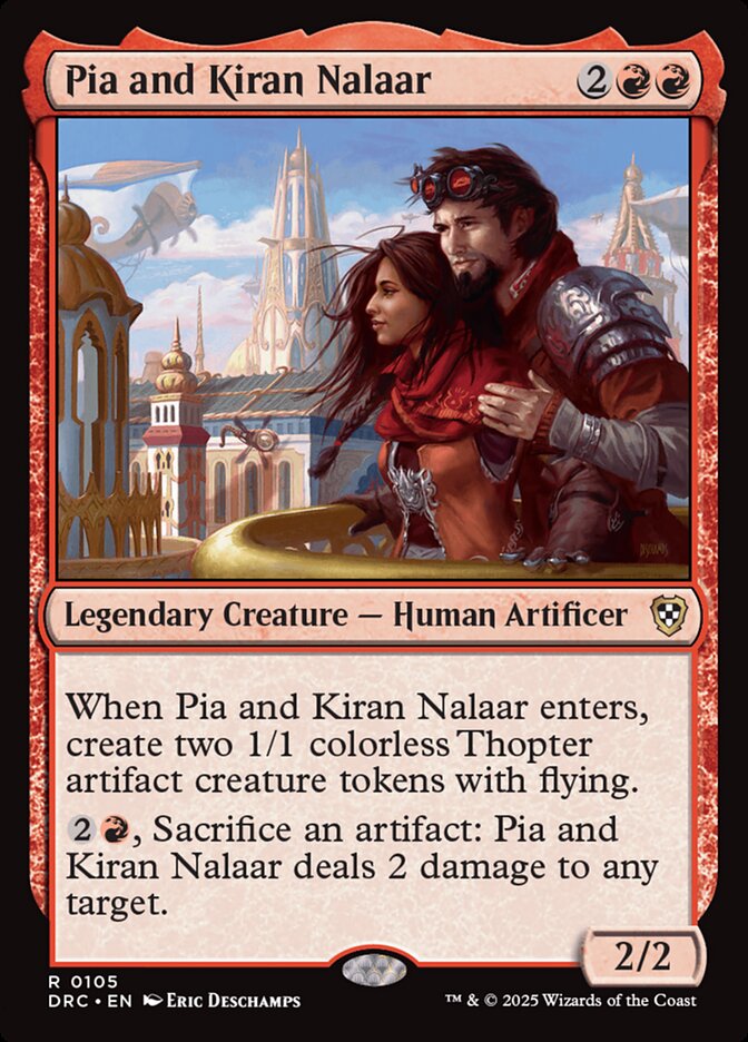 Pia and Kiran Nalaar 105/187 (Commander: Aetherdrift)  | Good Games Cannington