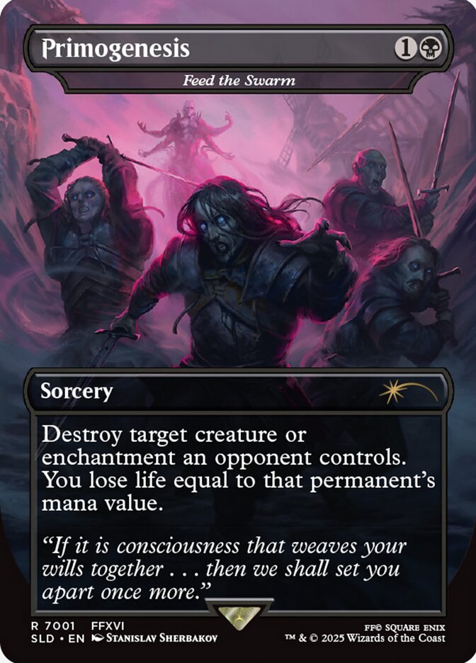 Primogenesis // Feed the Swarm 7001 (Secret Lair Drop Series)  - Borderless Rainbow Foil | Good Games Cannington