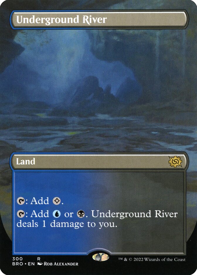 Underground River Borderless 300 (The Brothers' War)  - Foil | Good Games Cannington