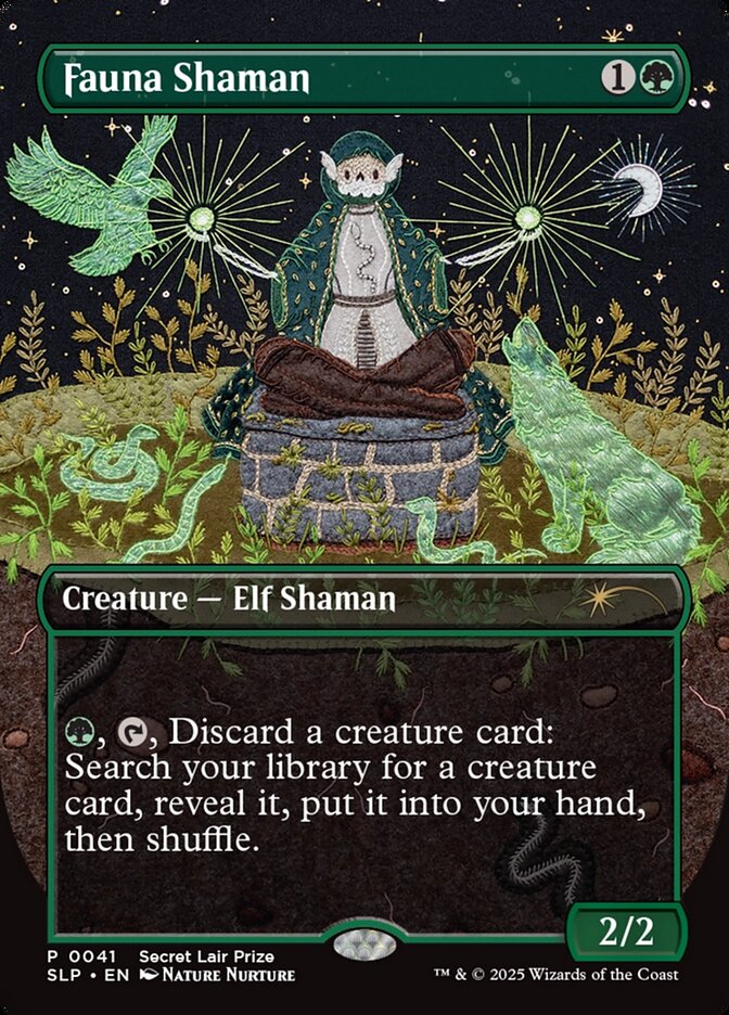 Fauna Shaman 41 (Secret Lair Showdown)  - Borderless Foil | Good Games Cannington