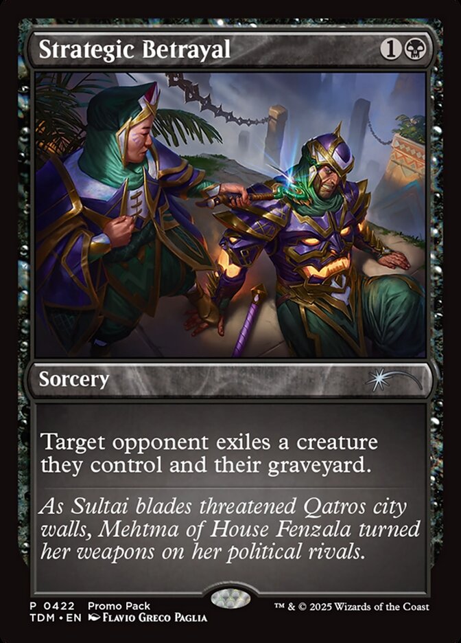 Strategic Betrayal 422/291 (Promo Pack: Tarkir: Dragonstorm)  | Good Games Cannington