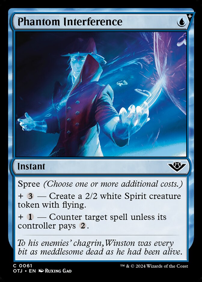 Phantom Interference 61 (Outlaws of Thunder Junction)  - Foil | Good Games Cannington