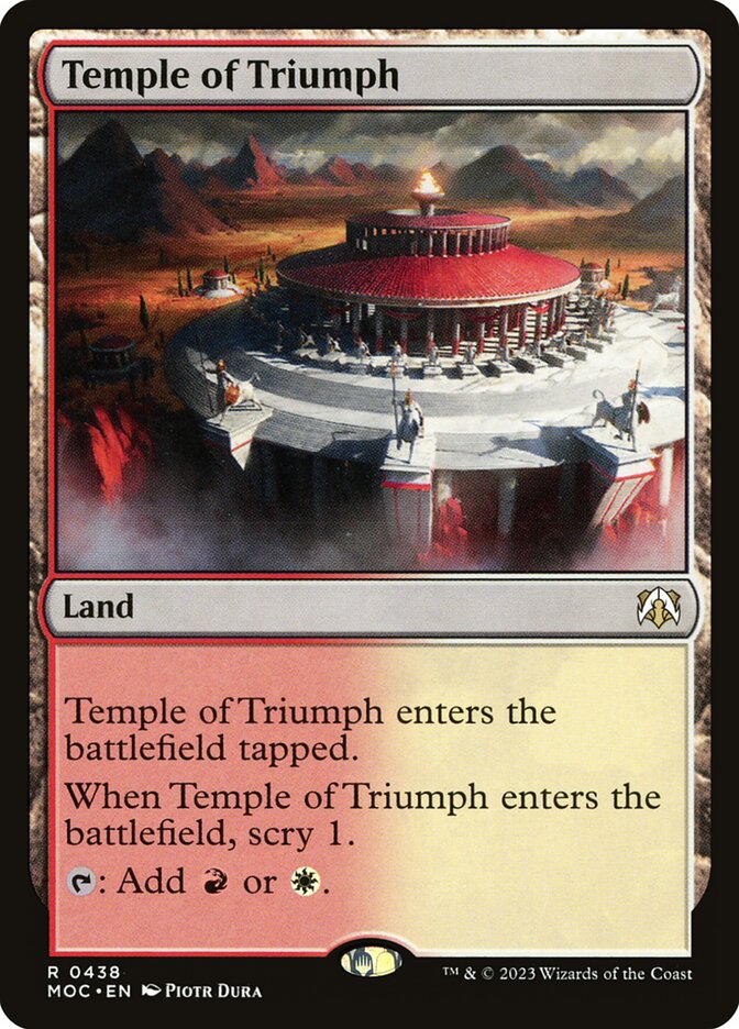Temple of Triumph 438/444 (Commander: March of the Machine)  | Good Games Cannington