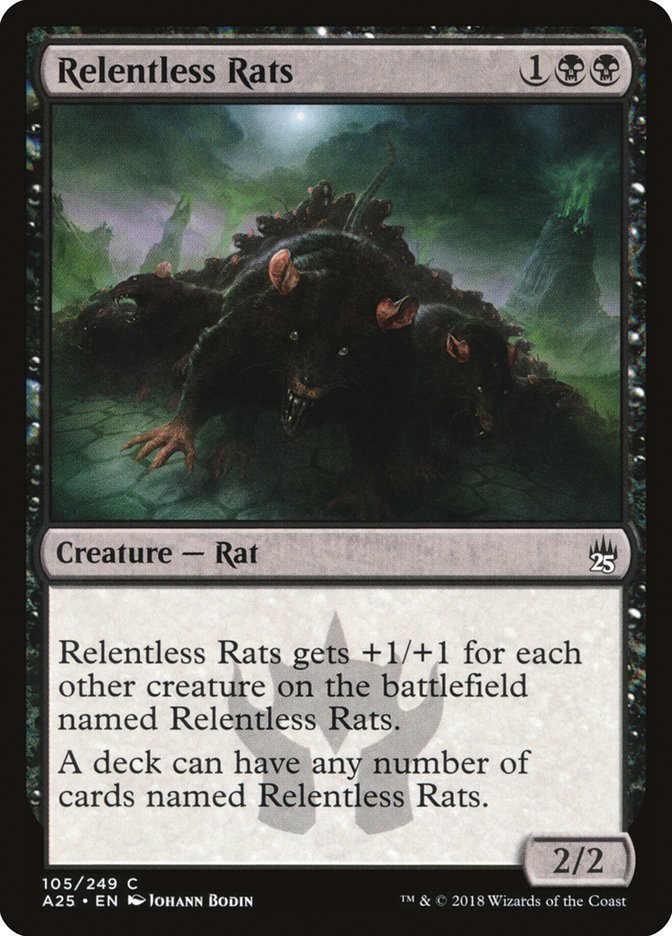 Relentless Rats 105/249 (Masters 25)  | Good Games Cannington