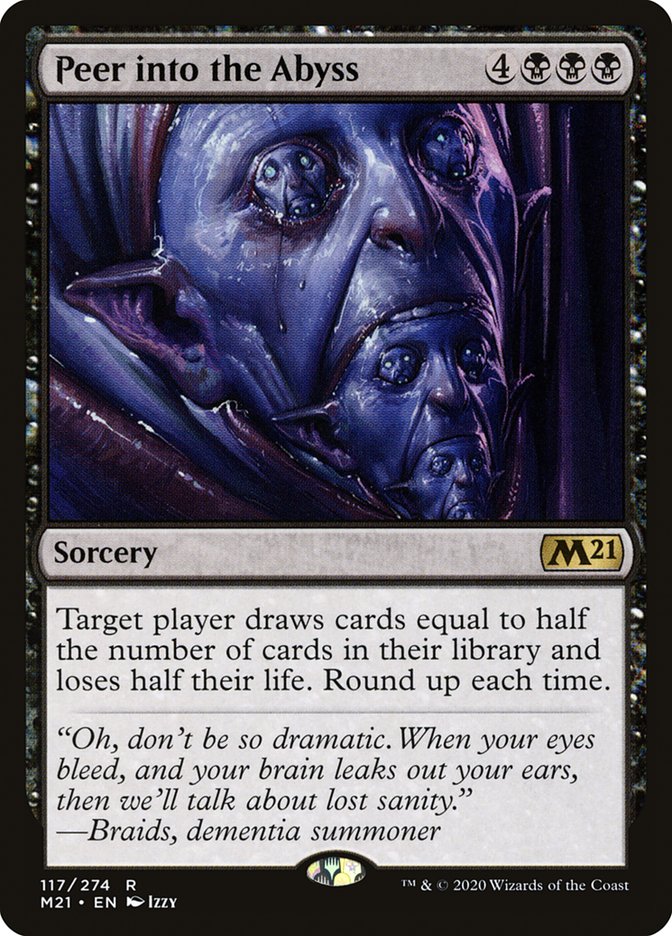 Peer into the Abyss 117 (Core Set 2021)  | Good Games Cannington