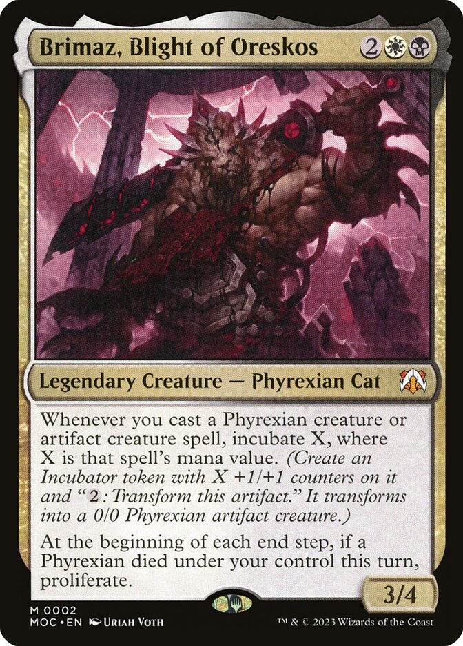 Brimaz, Blight of Oreskos 2/444 (Commander: March of the Machine)  - Foil | Good Games Cannington