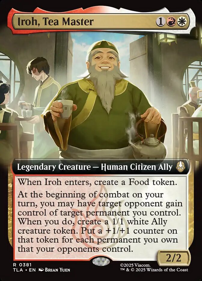 Iroh, Tea Master 381 (Avatar: The Last Airbender)  - Extended Art Foil | Good Games Cannington