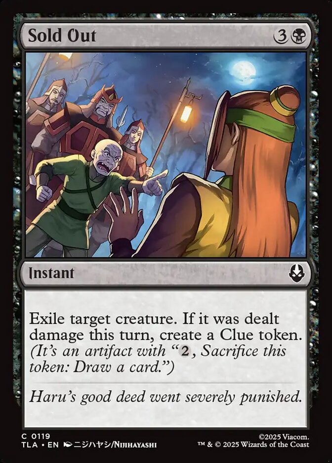 Sold Out 119/286 (Avatar: The Last Airbender)  - Foil | Good Games Cannington
