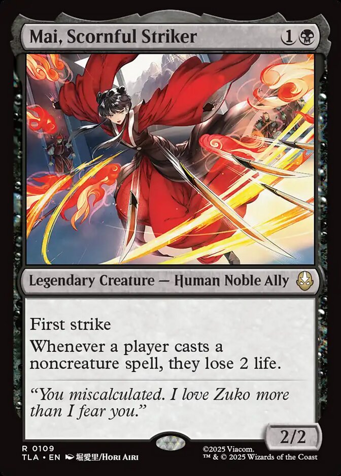 Mai, Scornful Striker 109 (Avatar: The Last Airbender)  - Foil | Good Games Cannington