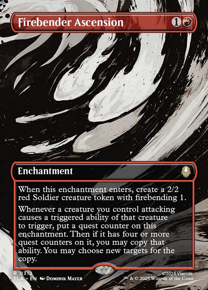 Firebender Ascension Borderless 312 (Avatar: The Last Airbender)  - Foil | Good Games Cannington