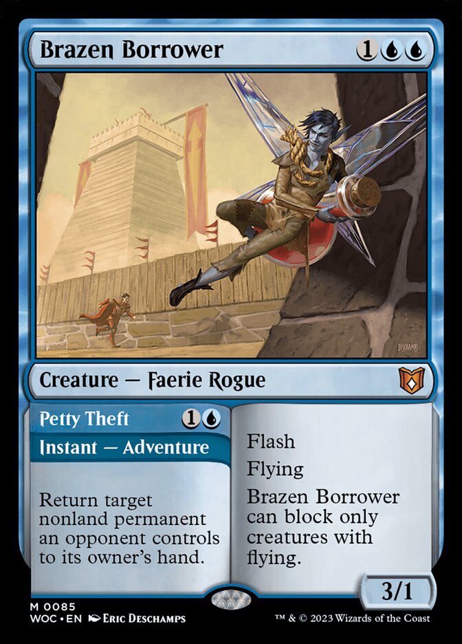 Brazen Borrower // Petty Theft 85 (Commander: Wilds of Eldraine)  | Good Games Cannington