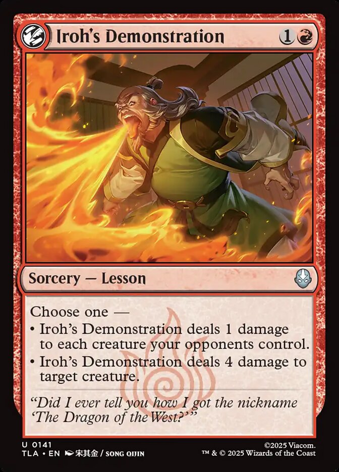 Iroh's Demonstration 141 (Avatar: The Last Airbender)  - Foil | Good Games Cannington