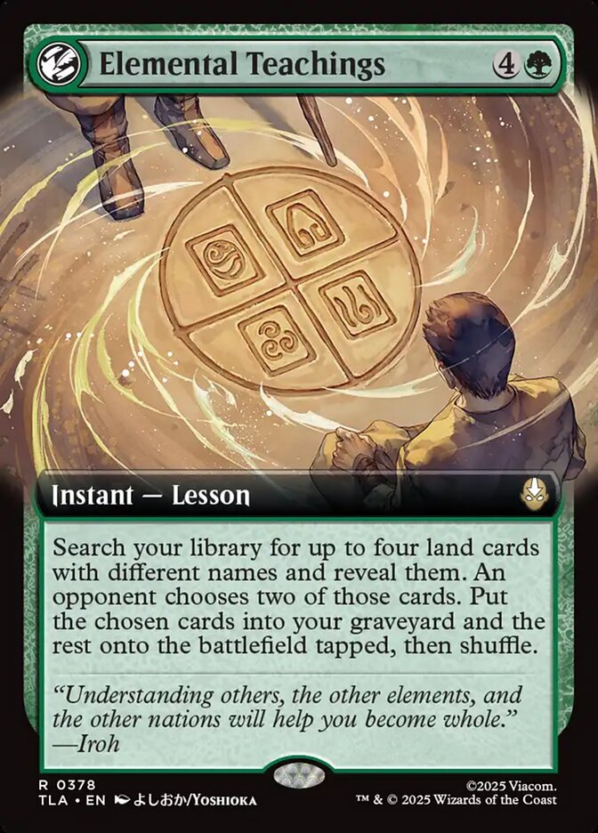 Elemental Teachings  378/286 (Avatar: The Last Airbender)  - Extended Art Foil | Good Games Cannington