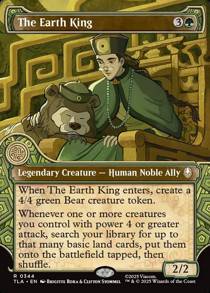 The Earth King  344/286 (Avatar: The Last Airbender)  - Showcase Foil | Good Games Cannington