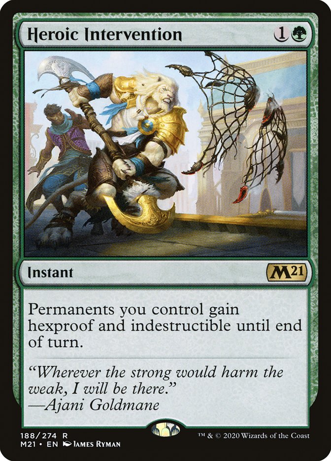 Heroic Intervention 188/274 (Core Set 2021)  - Foil | Good Games Cannington
