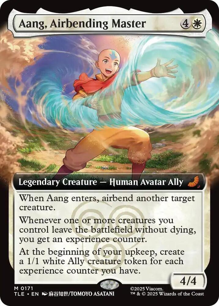 Aang, Airbending Master 171/317 (Avatar: The Last Airbender: Eternal-Legal)  - Extended Art Foil | Good Games Cannington