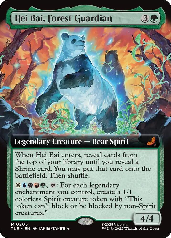 Hei Bai, Forest Guardian 205/317 (Avatar: The Last Airbender: Eternal-Legal)  - Extended Art Foil | Good Games Cannington