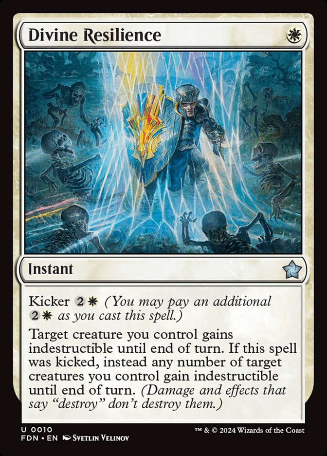 Divine Resilience 10/291 (Foundations)  - Foil | Good Games Cannington