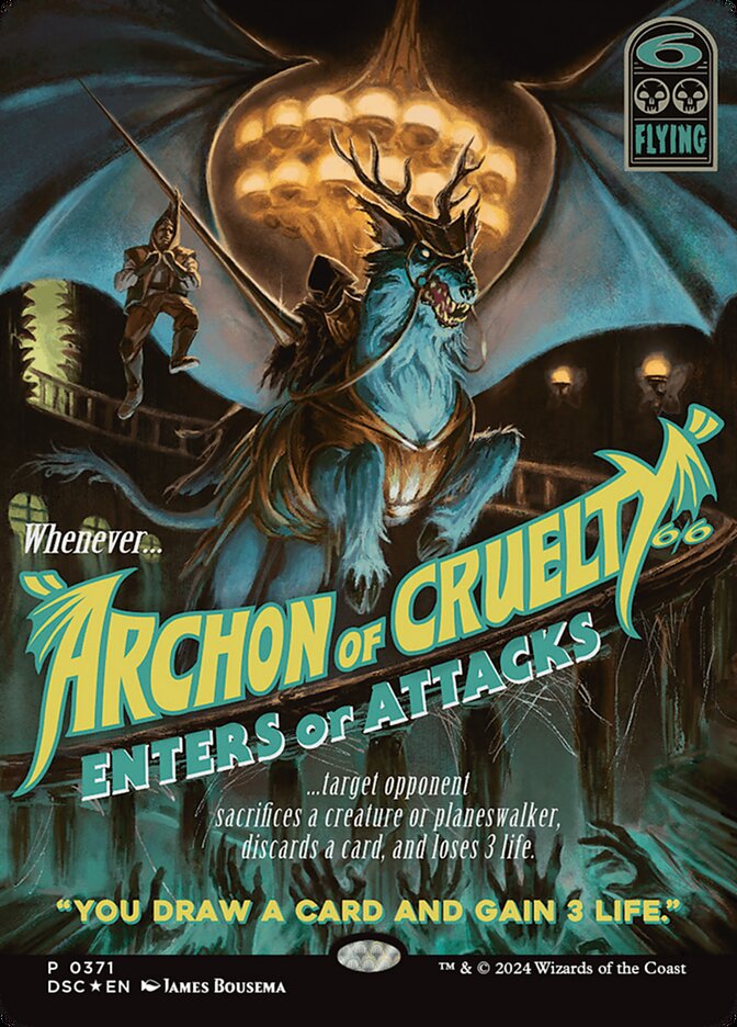 Archon of Cruelty 371 (Commander: Duskmourn: House of Horror)  - Foil | Good Games Cannington