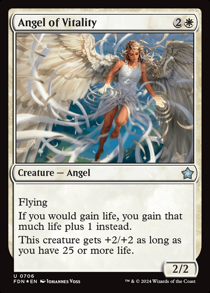 Angel of Vitality 706/291 (Foundations)  - Foil | Good Games Cannington