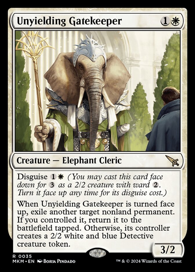 Unyielding Gatekeeper 35/286 (Murders at Karlov Manor)  - Foil | Good Games Cannington
