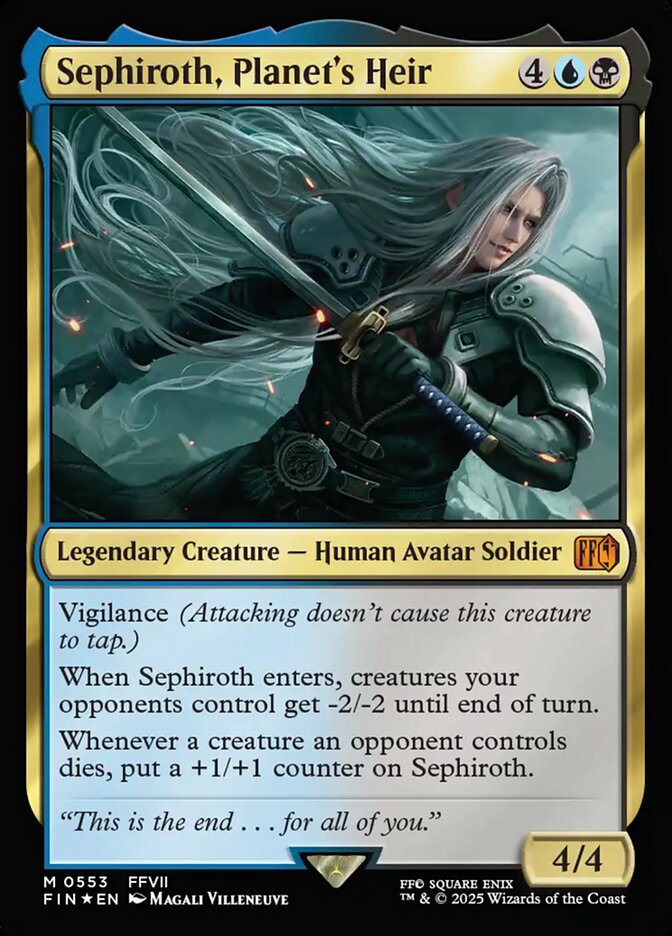 Sephiroth, Planet's Heir 553/309 (FINAL FANTASY)  - Foil | Good Games Cannington
