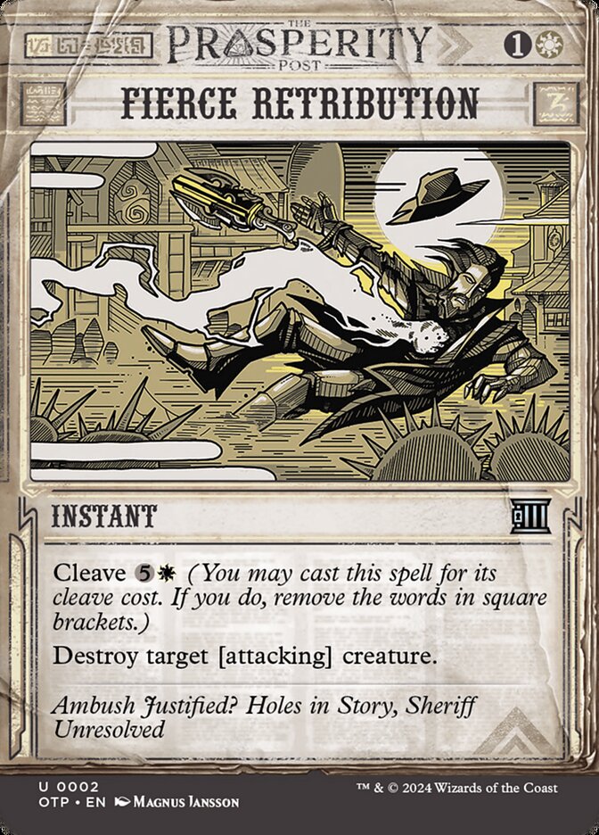 Fierce Retribution 2 (Outlaws of Thunder Junction: Breaking News)  | Good Games Cannington