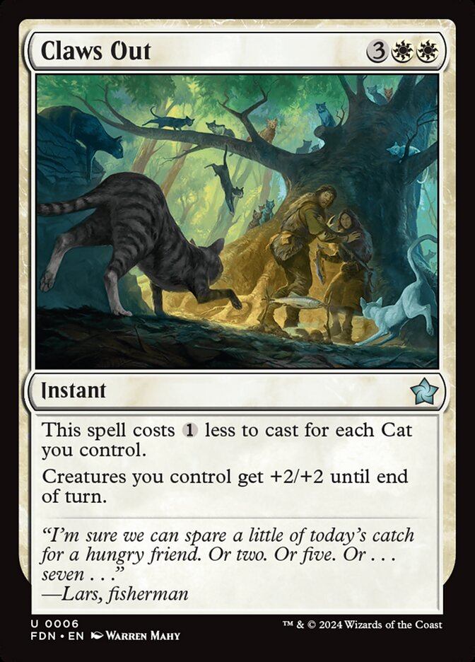 Claws Out 6/291 (Foundations)  - Foil | Good Games Cannington
