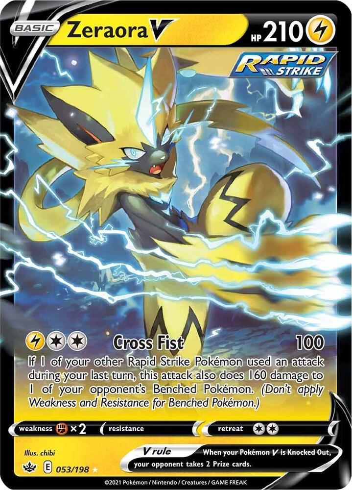 Zeraora V (SWSH06: Chilling Reign)  - Holofoil | Good Games Cannington