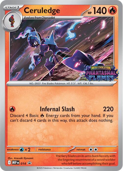 Ceruledge Prerelease 014 (ME: Mega Evolution Promo)  - Holofoil | Good Games Cannington
