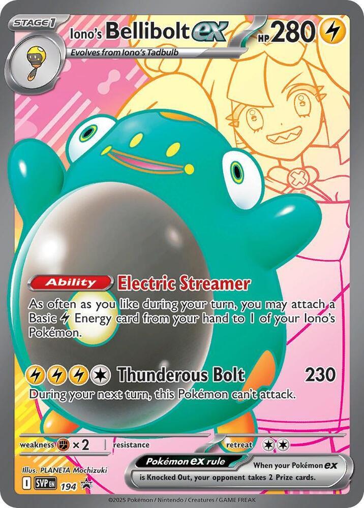 Ionos Bellibolt ex 194 (SV: Scarlet & Violet Promo Cards)  - Holofoil | Good Games Cannington