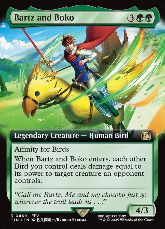 Bartz and Boko 469/309 (FINAL FANTASY)  - Extended Art  | Good Games Cannington