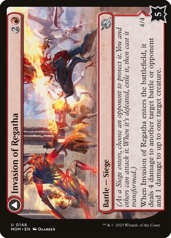 Invasion of Regatha // Disciples of the Inferno 148/291 (March of the Machine)  | Good Games Cannington
