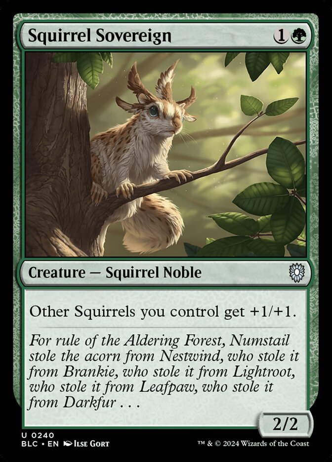 Squirrel Sovereign 240 (Commander: Bloomburrow)  | Good Games Cannington