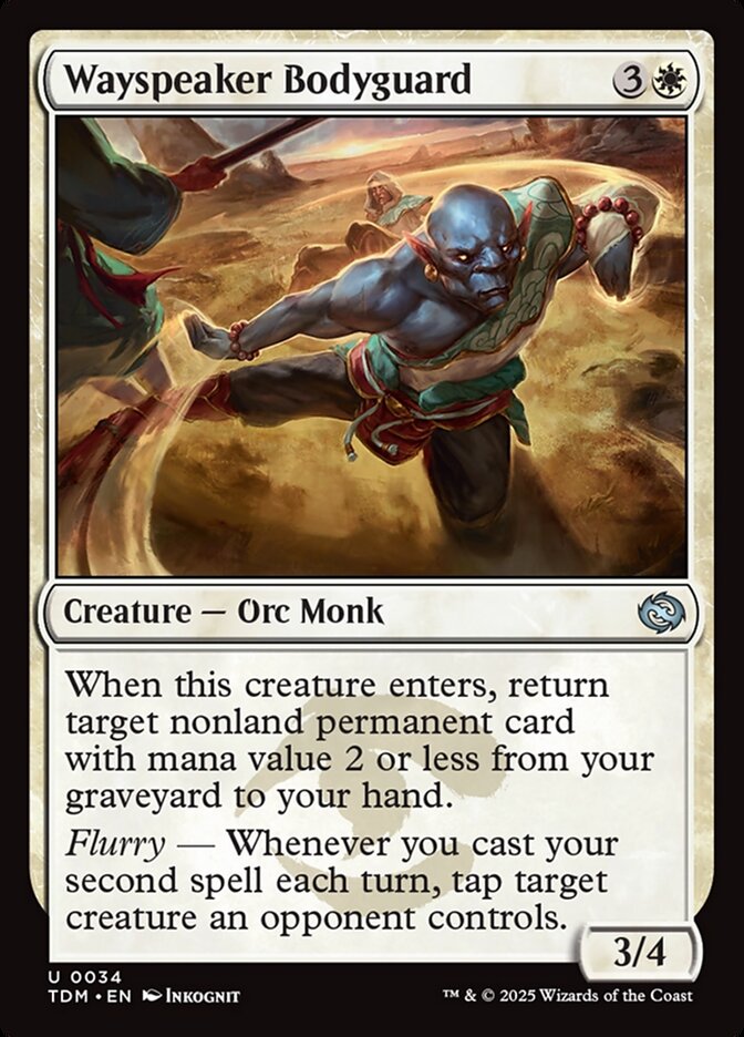 Wayspeaker Bodyguard 34 (Tarkir: Dragonstorm)  - Foil | Good Games Cannington
