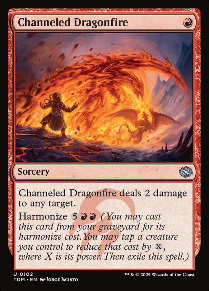 Channeled Dragonfire 102 (Tarkir: Dragonstorm)  | Good Games Cannington