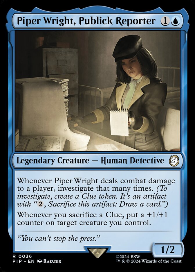 Piper Wright, Publick Reporter 36 (Universes Beyond: Fallout)  | Good Games Cannington