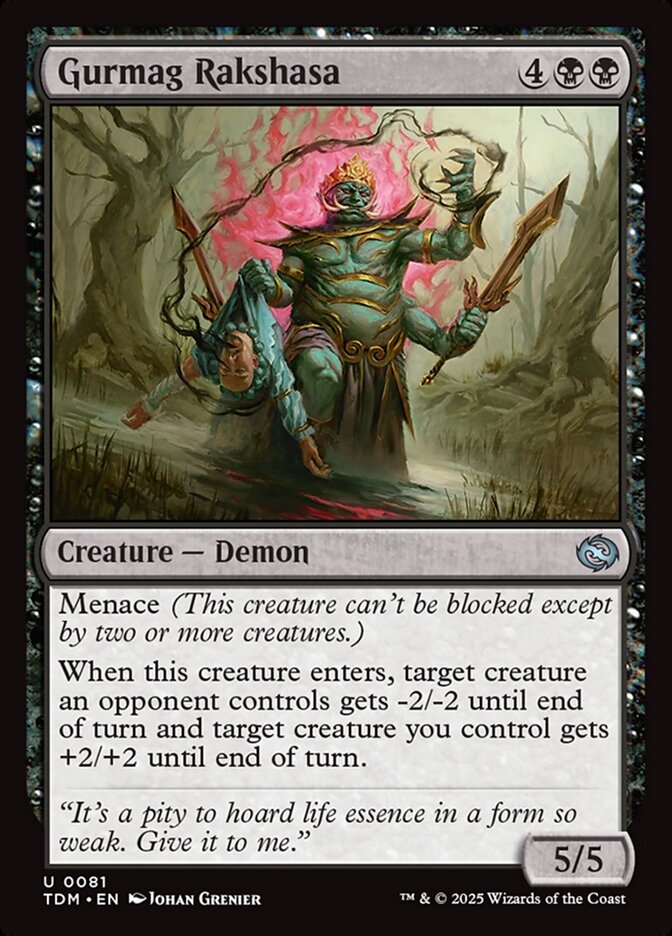 Gurmag Rakshasa 81 (Tarkir: Dragonstorm)  - Foil | Good Games Cannington