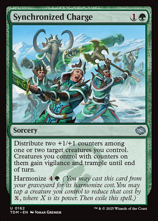 Synchronized Charge 162 (Tarkir: Dragonstorm)  - Foil | Good Games Cannington