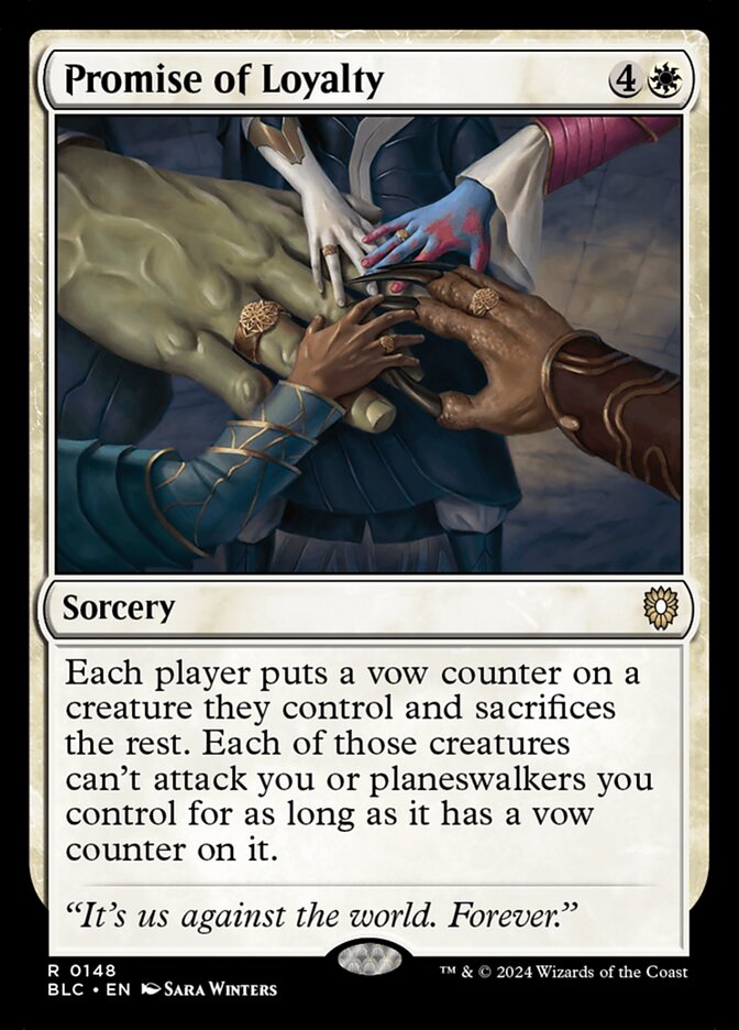 Promise of Loyalty 148 (Commander: Bloomburrow)  | Good Games Cannington