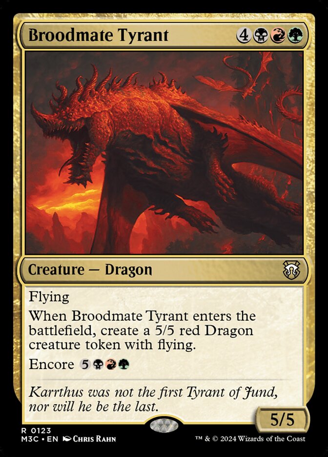 Broodmate Tyrant 123/411 (Commander: Modern Horizons 3)  | Good Games Cannington