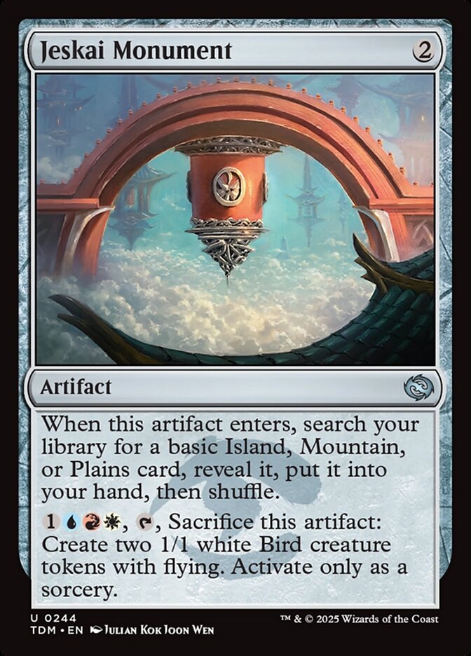 Jeskai Monument 244 (Tarkir: Dragonstorm)  - Foil | Good Games Cannington