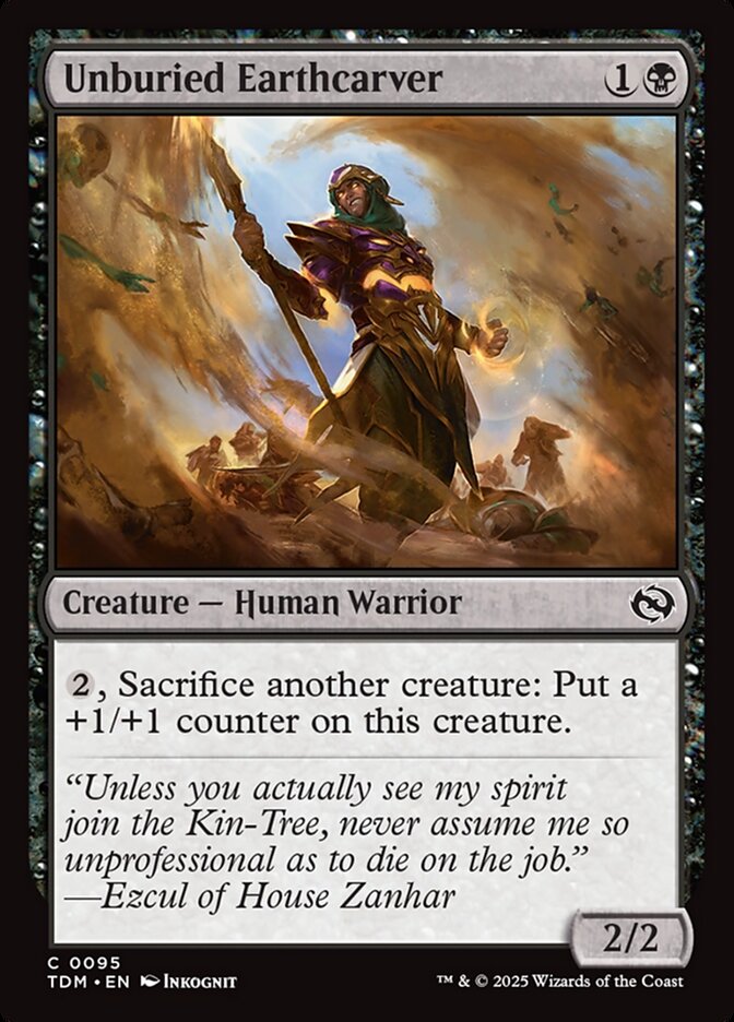 Unburied Earthcarver 95 (Tarkir: Dragonstorm)  - Foil | Good Games Cannington