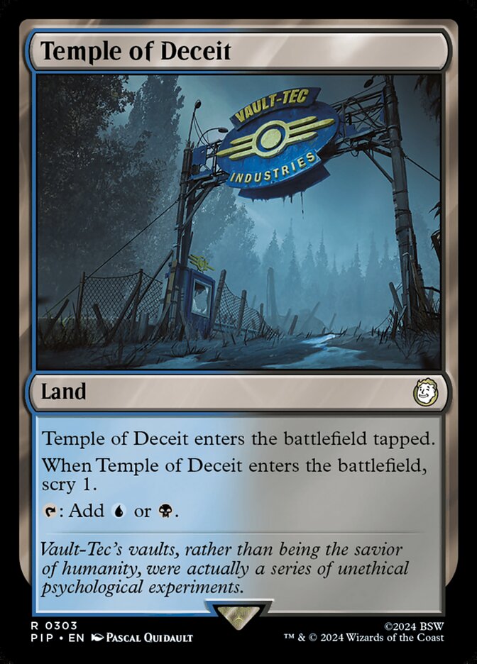 Temple of Deceit 303 (Universes Beyond: Fallout)  | Good Games Cannington
