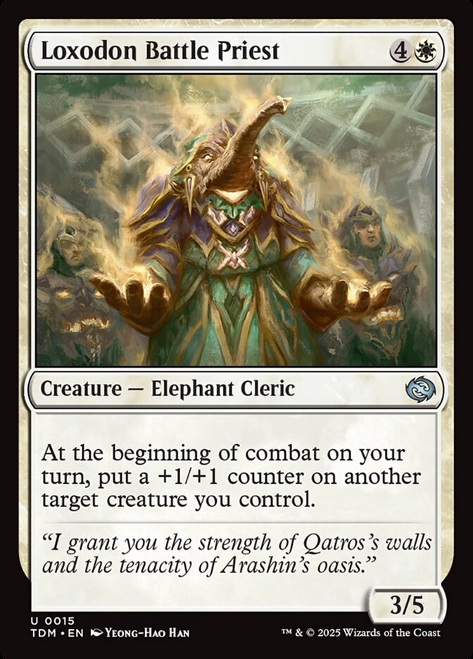 Loxodon Battle Priest 15 (Tarkir: Dragonstorm)  - Foil | Good Games Cannington